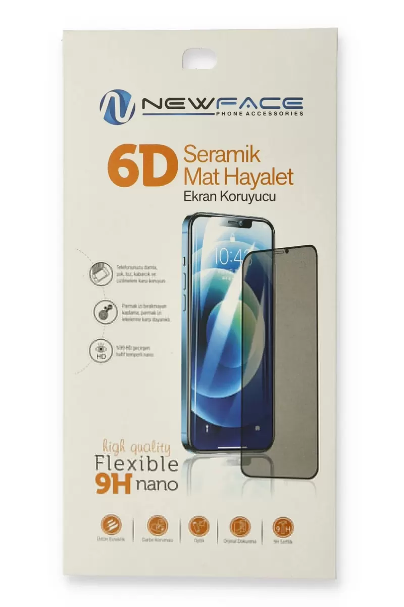 Newface Apple iPhone 12 Pro Max 6D Mat Seramik Hayalet Nano Ekran Koruyucu