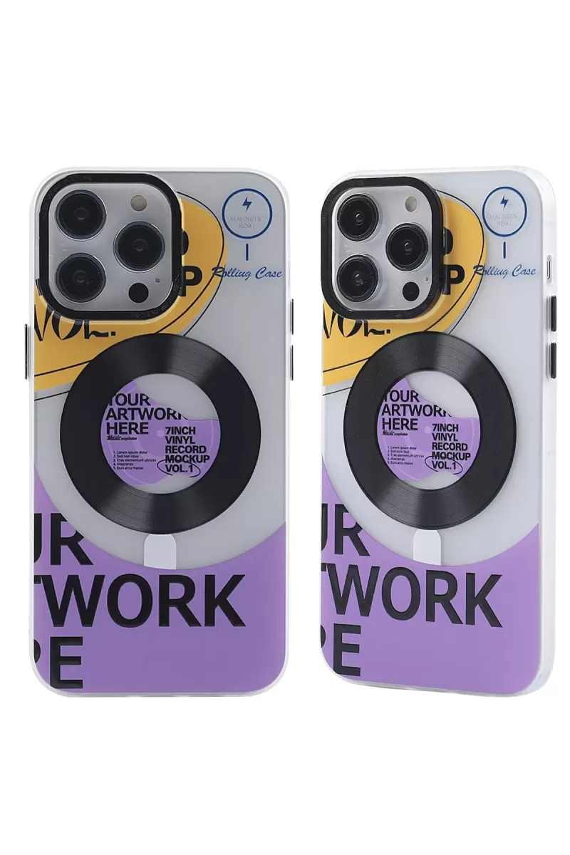 Newface Apple iPhone 14 Pro Kılıf Apollo Magneticsafe Desenli Kapak - Apollo Şeffaf - 6