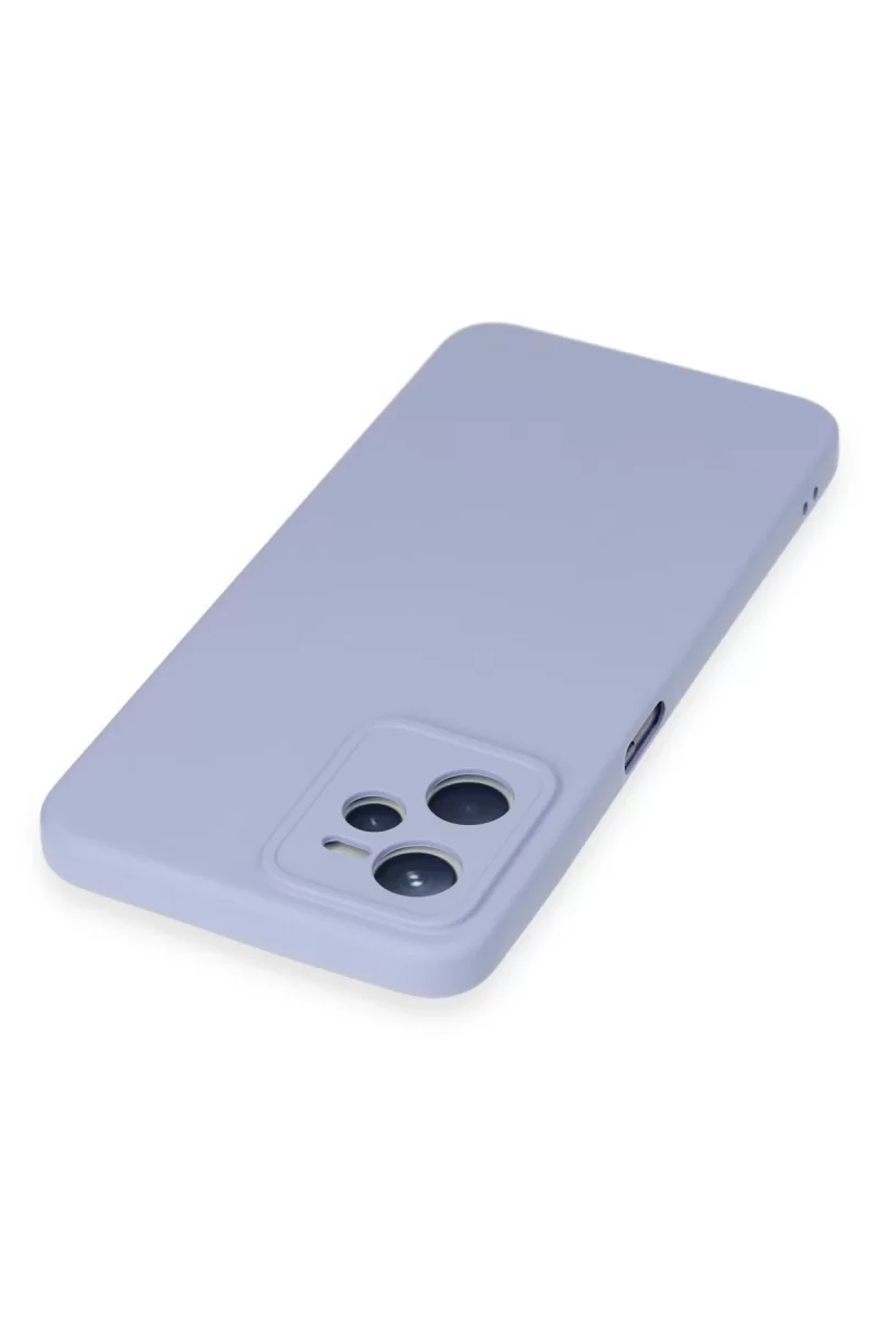 Newface Realme C35 Kılıf Nano içi Kadife Silikon - Lila