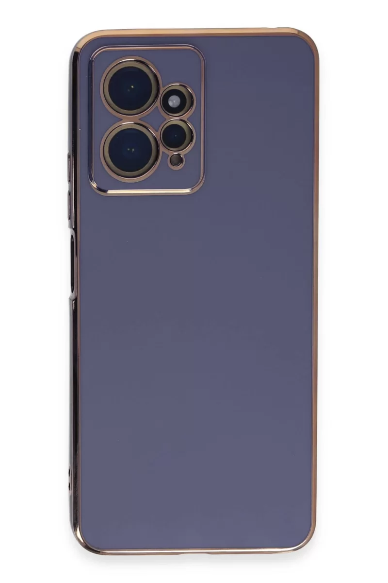 Newface Xiaomi Redmi Note 12 4G Kılıf Volet Silikon - Mavi
