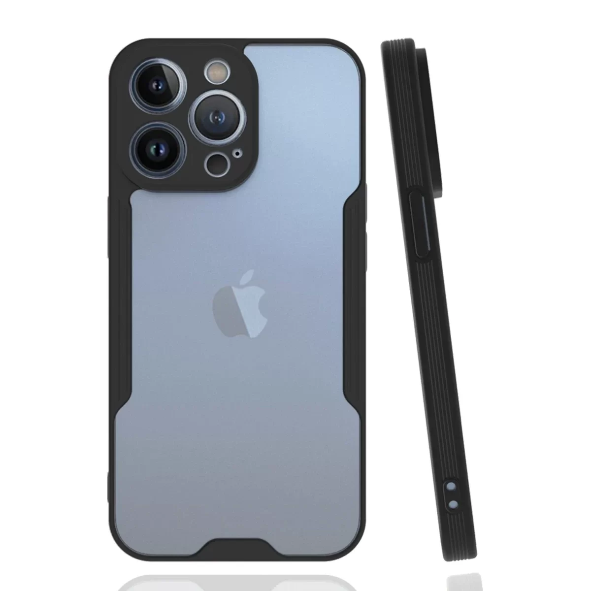 Newface Apple iPhone 14 Pro Kılıf Platin Silikon - Siyah