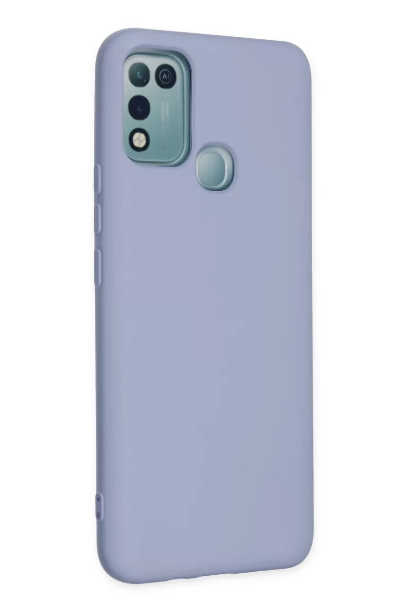 Newface İnfinix Hot 10 Play Kılıf Nano içi Kadife Silikon - Lila