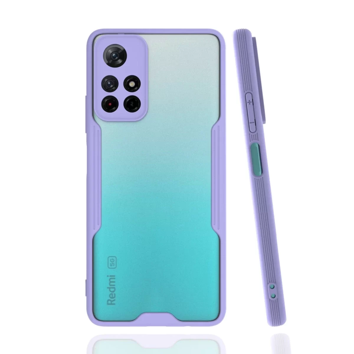 Newface Xiaomi Redmi Note 11T Kılıf Platin Silikon - Lila