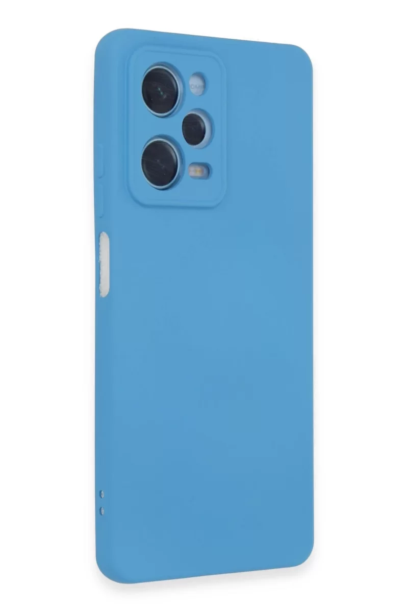 Newface Xiaomi Redmi Note 12 Pro 5G Kılıf Nano içi Kadife Silikon - Mavi