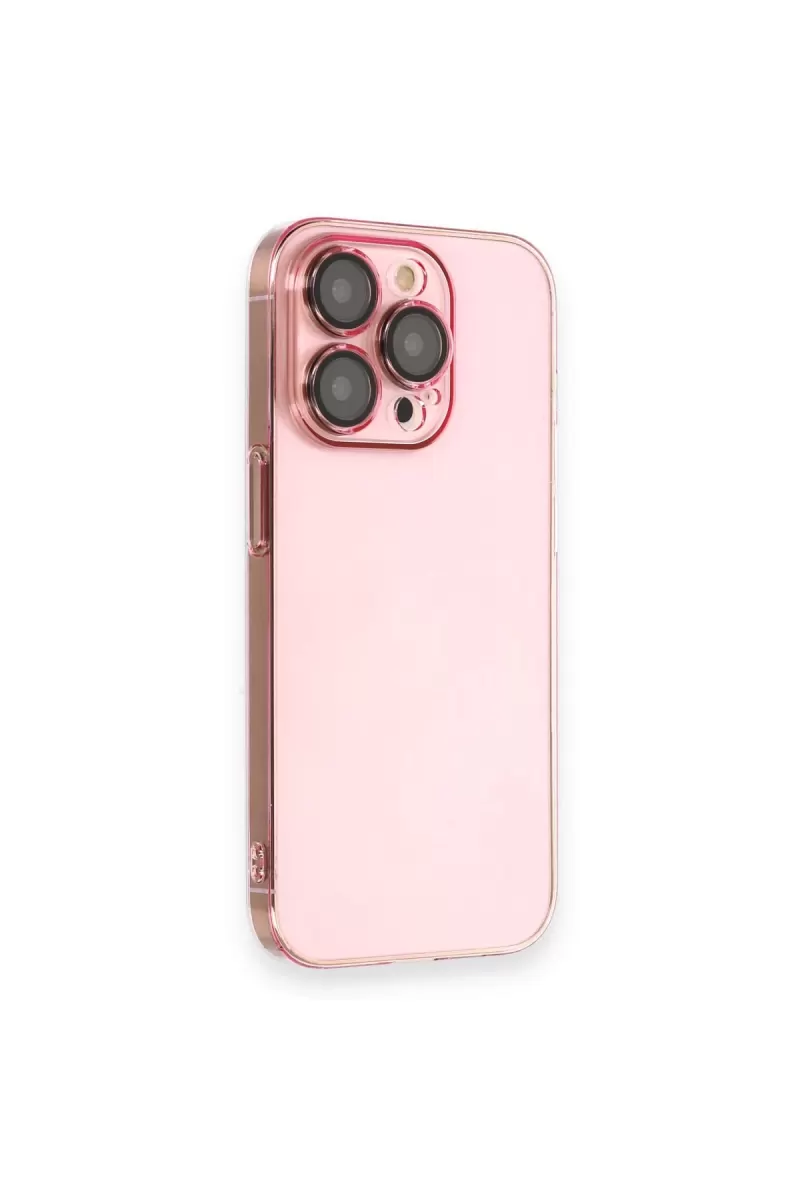 Newface Apple iPhone 14 Pro Kılıf Armada Lensli Kapak - Rose Gold