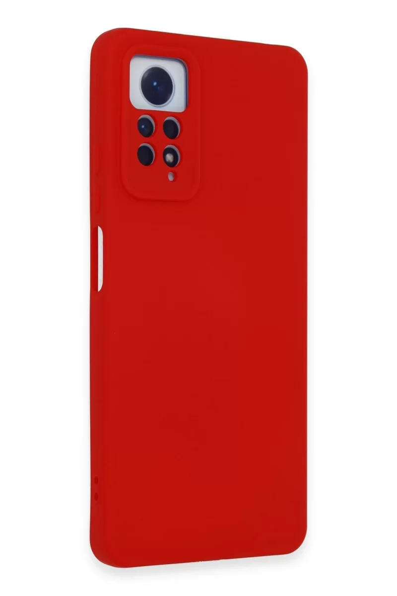 Newface Xiaomi Redmi Note 12 Pro 4G Kılıf Nano içi Kadife Silikon - Kırmızı
