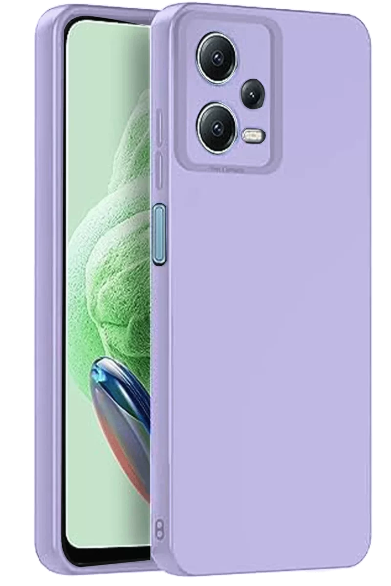 Newface Xiaomi Redmi Note 12 Pro 5G Kılıf Nano içi Kadife Silikon - Lila