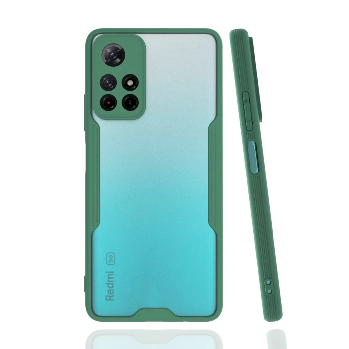 Newface Xiaomi Redmi Note 11T Kılıf Platin Silikon - Yeşil