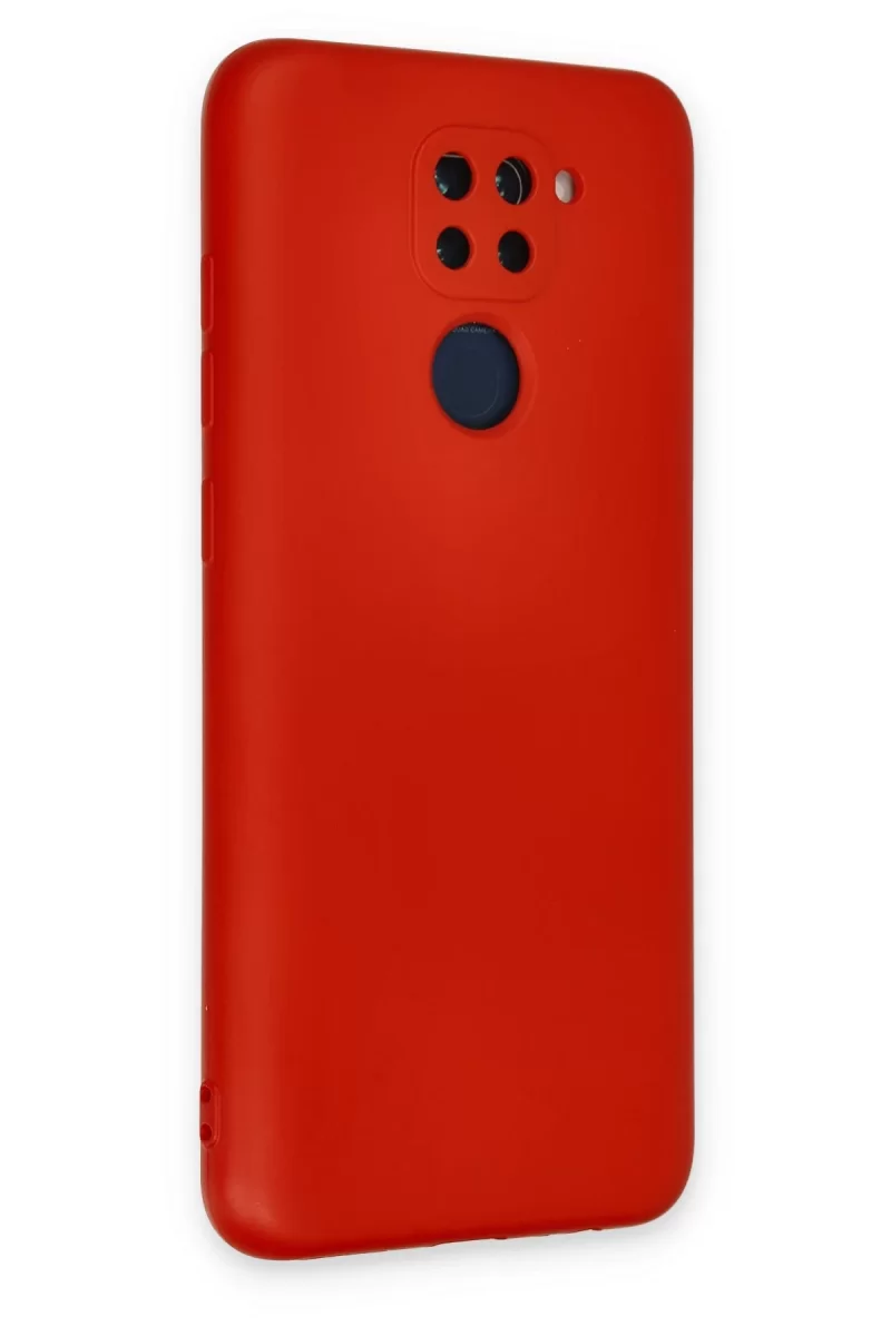 Newface Xiaomi Redmi Note 9 Kılıf Nano içi Kadife Silikon - Kırmızı