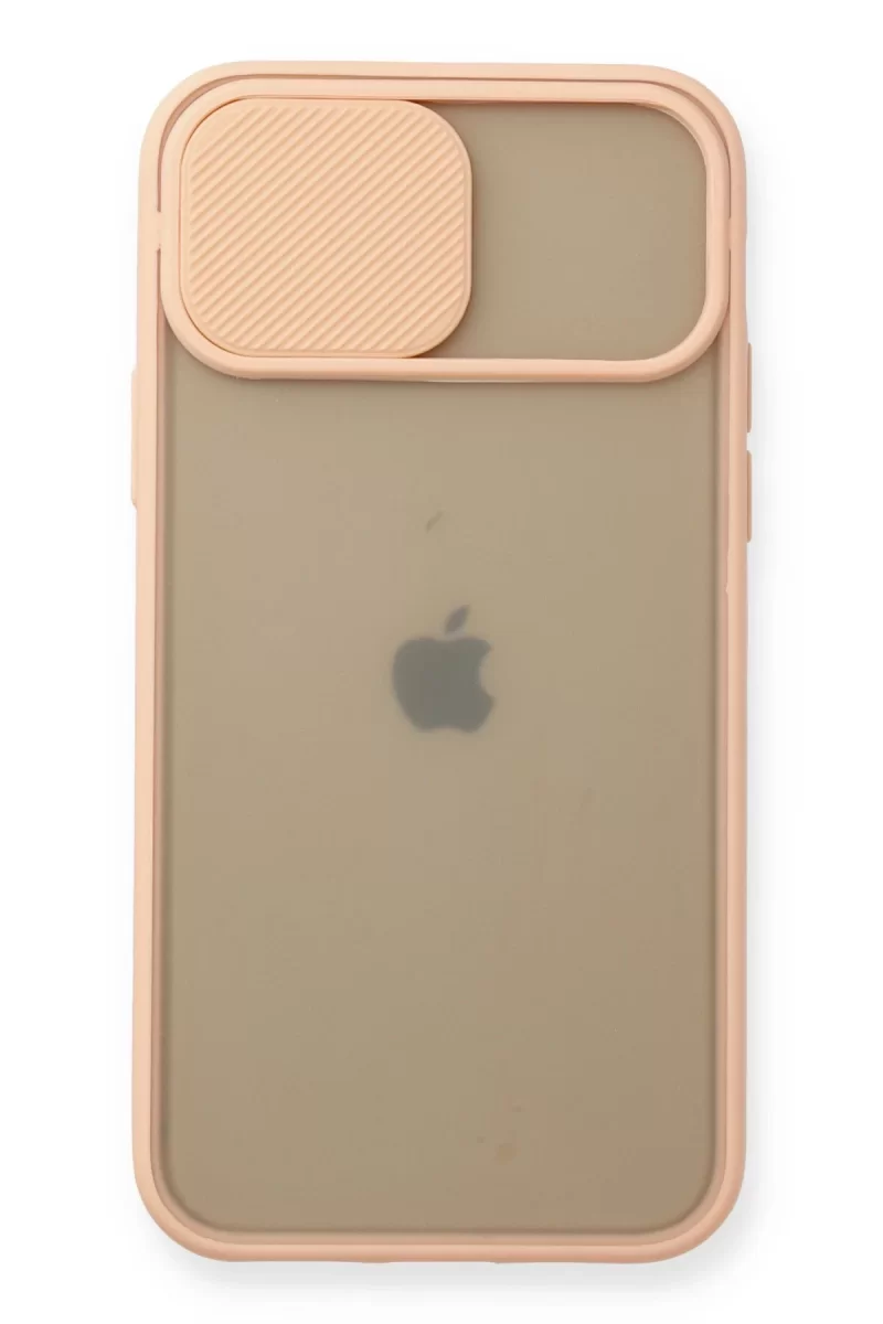 Newface Apple iPhone 11 Pro Kılıf Palm Buzlu Kamera Sürgülü Silikon - Pembe