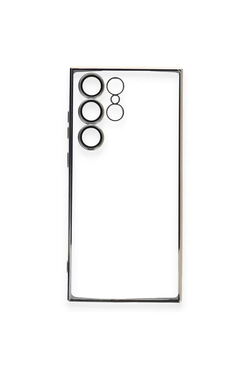 Newface Samsung Galaxy S23 Ultra Kılıf Razer Lensli Silikon - Gold