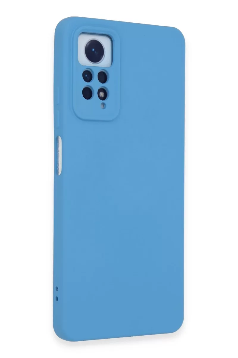 Newface Xiaomi Redmi Note 12 Pro 4G Kılıf Nano içi Kadife Silikon - Mavi