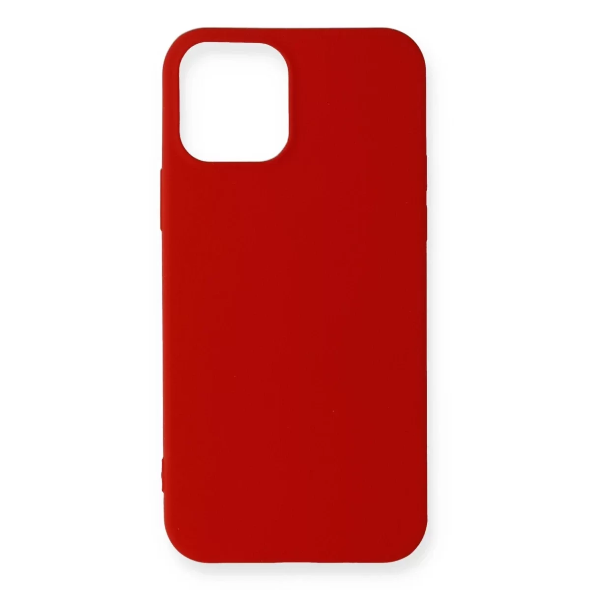Newface Apple iPhone 12 Mini Kılıf First Silikon - Koyu Kırmızı