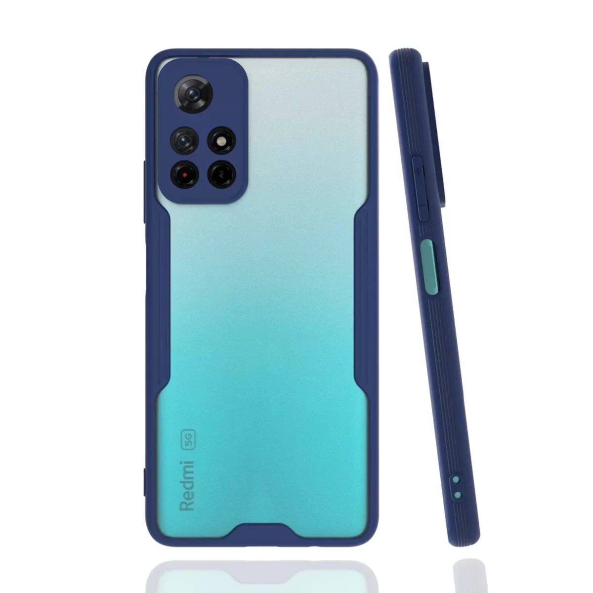 Newface Xiaomi Redmi Note 11T Kılıf Platin Silikon - Lacivert