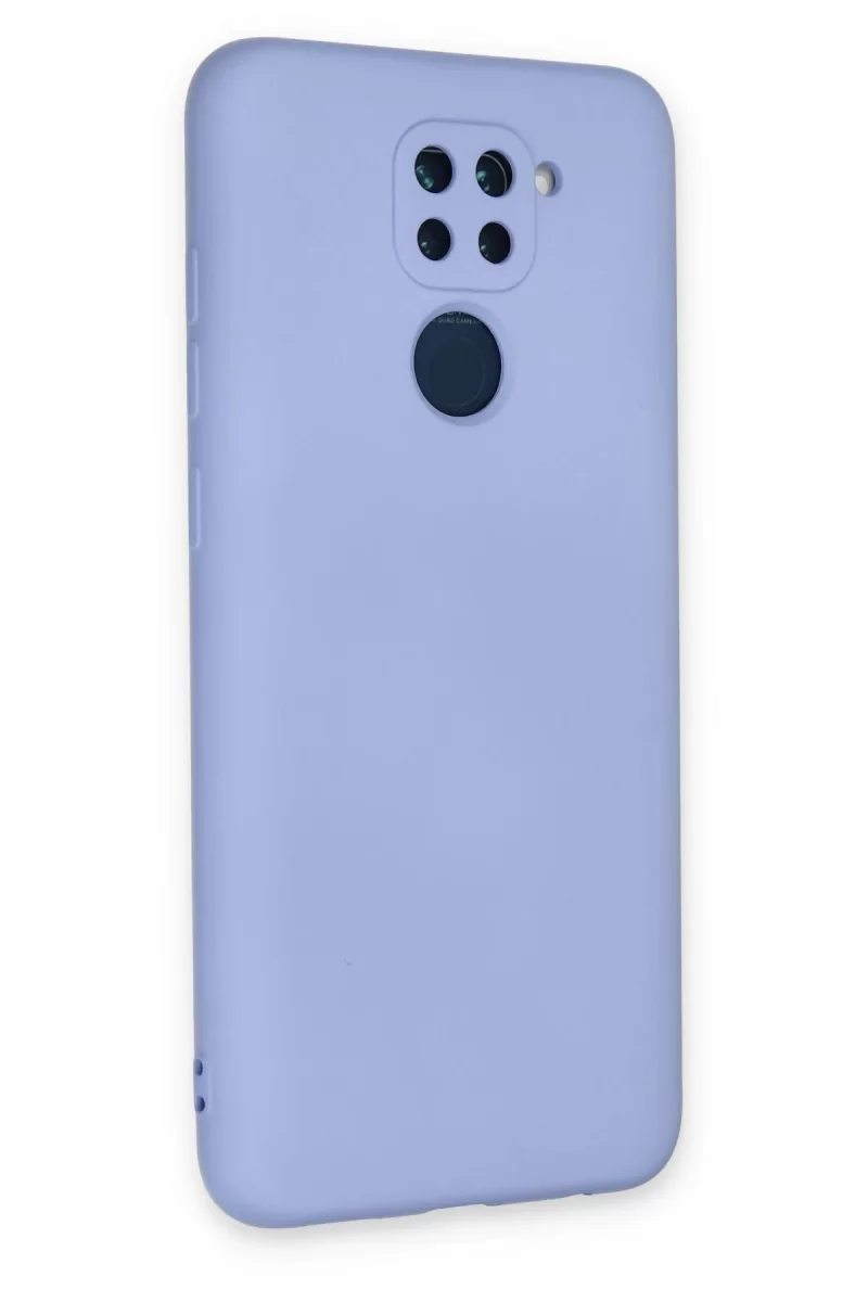 Newface Xiaomi Redmi Note 9 Kılıf Nano içi Kadife Silikon - Lila