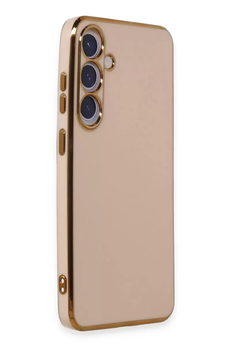 Newface Samsung Galaxy S24 Kılıf Volet Silikon - Pembe