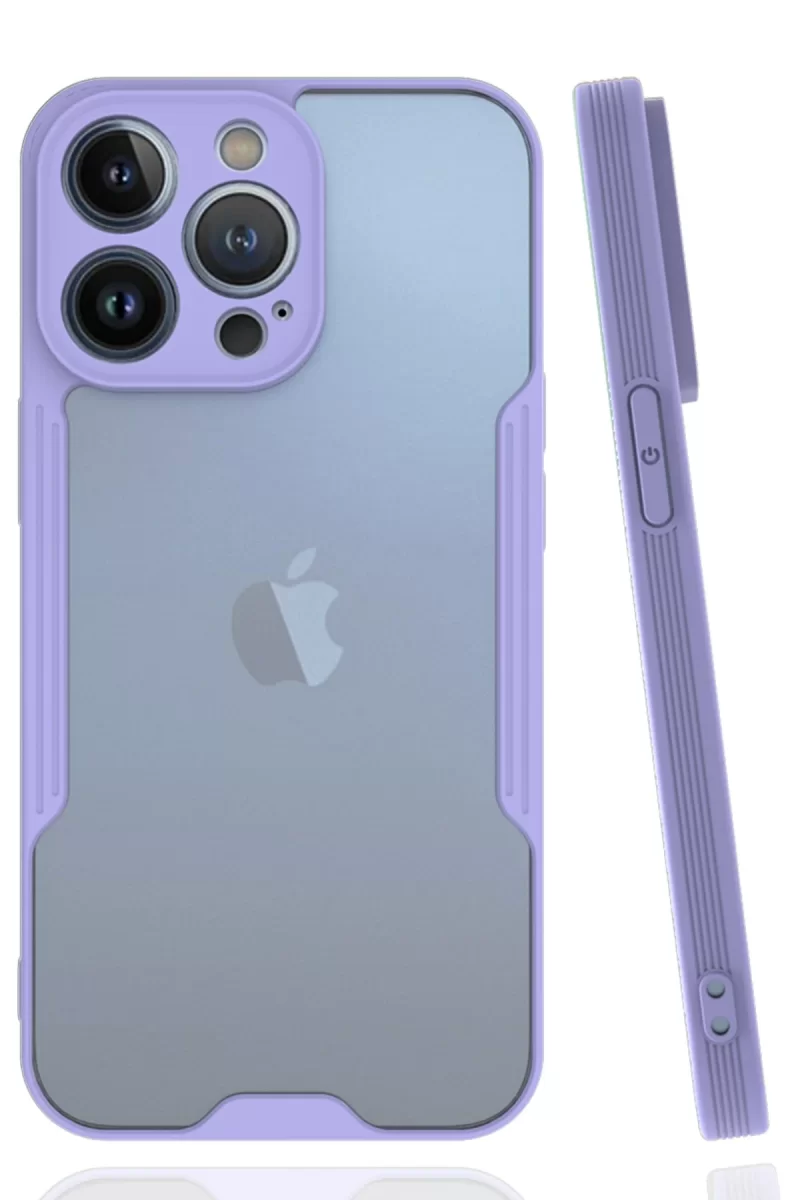 Newface Apple iPhone 14 Pro Kılıf Platin Silikon - Lila