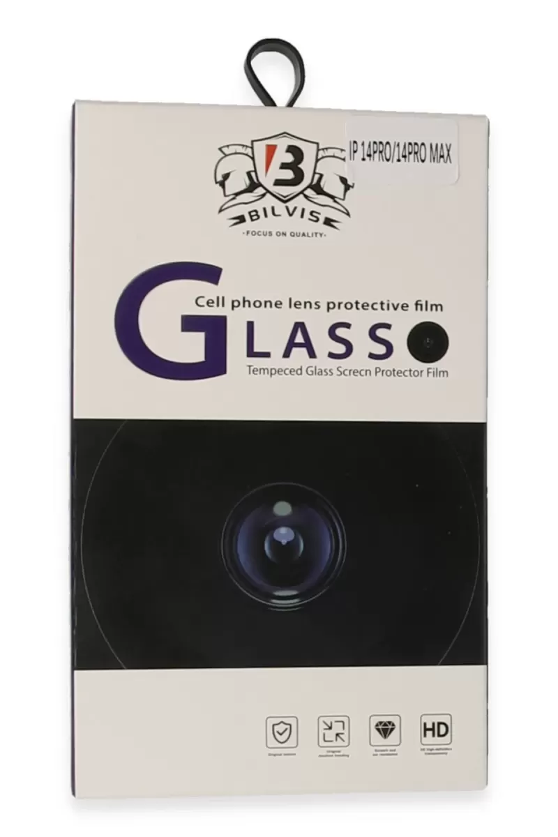 Newface Apple iPhone 14 Pro Max Bilvis Titan Kamera Lens - Siyah