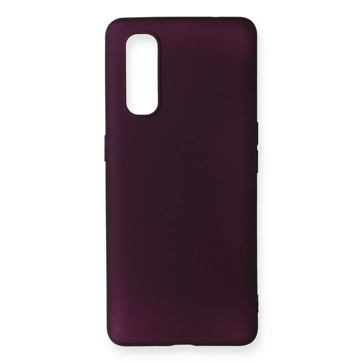 Newface Oppo Find X2 Kılıf First Silikon - Mürdüm