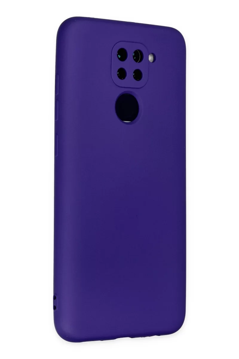 Newface Xiaomi Redmi Note 9 Kılıf Nano içi Kadife Silikon - Mor