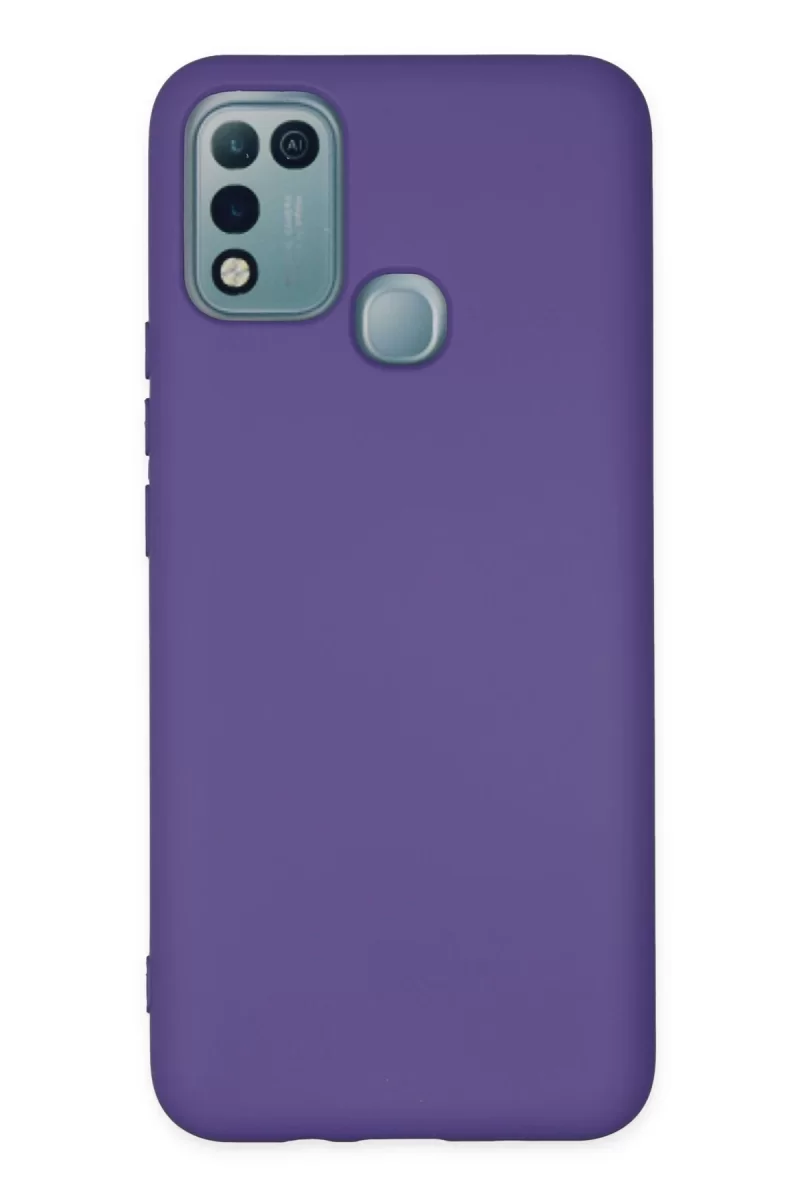 Newface İnfinix Hot 10 Play Kılıf Nano içi Kadife Silikon - Mor