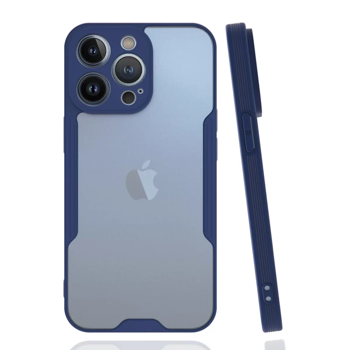 Newface Apple iPhone 14 Pro Kılıf Platin Silikon - Lacivert
