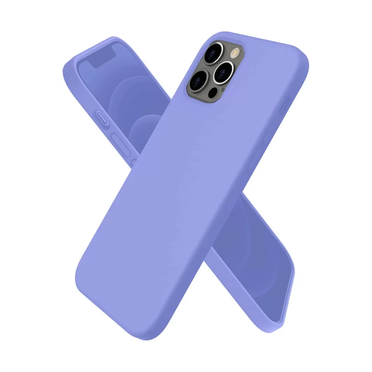 Newface Apple iPhone 12 Pro Max Kılıf First Silikon - Mor