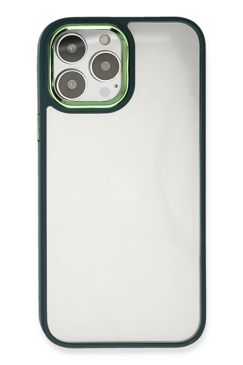 Newface Apple iPhone 14 Pro Kılıf Dora Kapak - Haki Yeşil