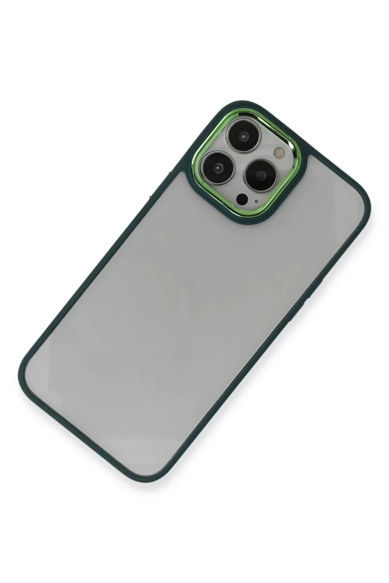 Newface Apple iPhone 14 Pro Kılıf Dora Kapak - Haki Yeşil
