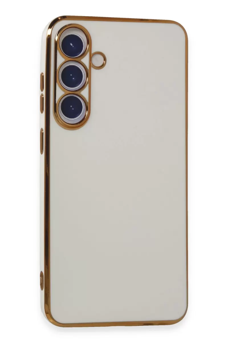 Newface Samsung Galaxy S24 Plus Kılıf Volet Silikon - Beyaz