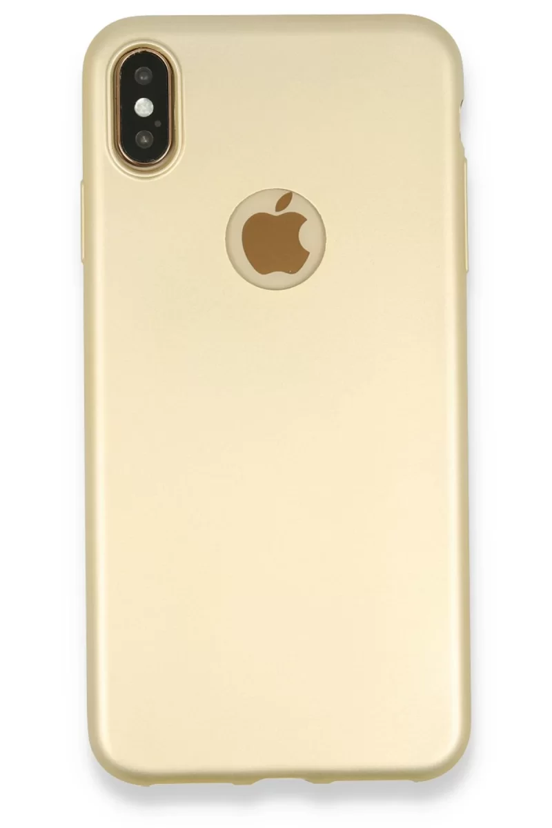 Newface Apple iPhone XS Max Kılıf First Silikon - Gold
