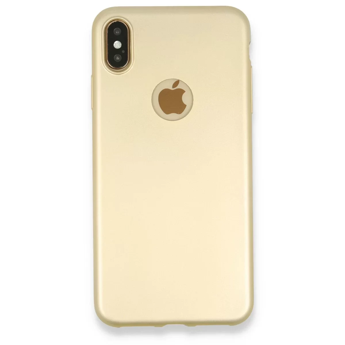 Newface Apple iPhone XS Max Kılıf First Silikon - Gold