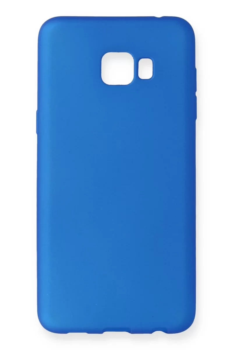 Newface Samsung Galaxy C7 Pro Kılıf First Silikon - Mavi