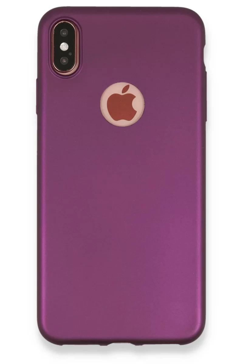 Newface Apple iPhone XS Max Kılıf First Silikon - Mürdüm