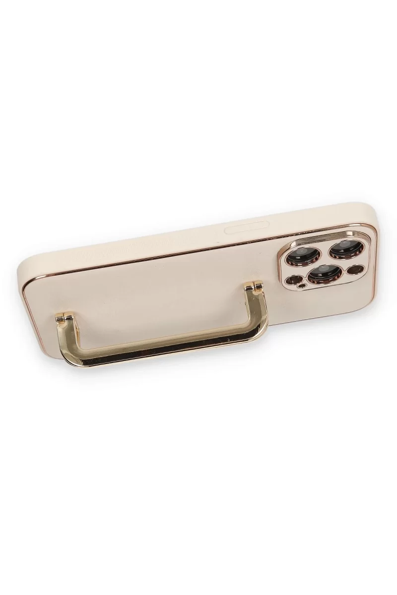 Newface Apple iPhone 14 Pro Max Kılıf Coco Elit Kapak - Gold