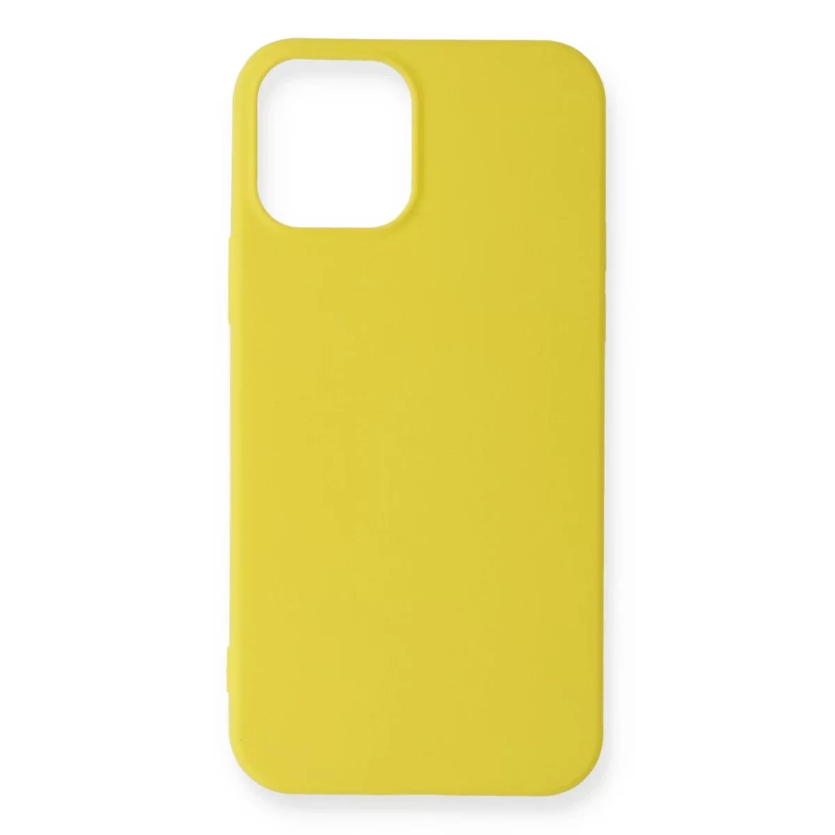 Newface Apple iPhone 12 Mini Kılıf First Silikon - Sarı