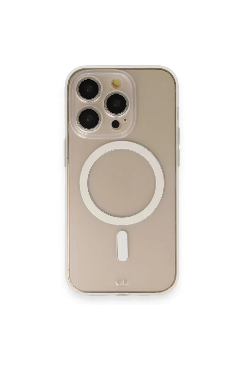 Newface Apple iPhone 14 Pro Kılıf Grand Magneticsafe Kapak - Şeffaf