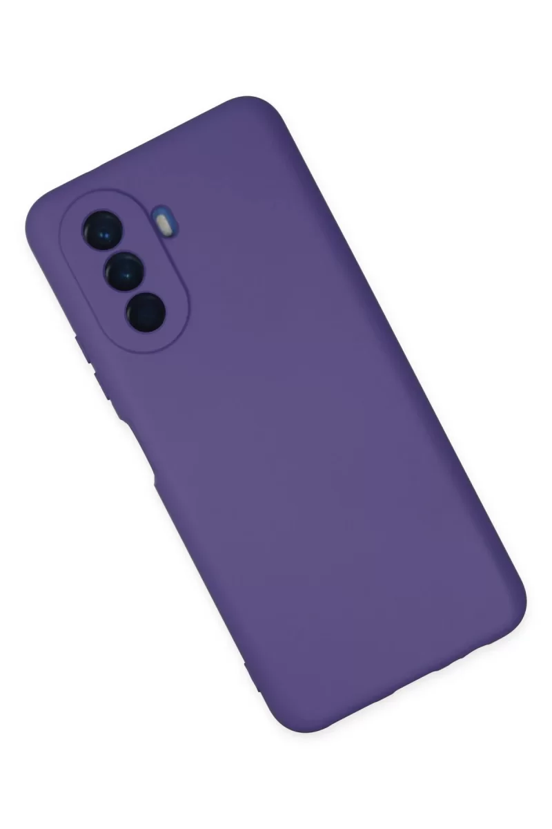 Newface Huawei Nova Y70 Kılıf Nano içi Kadife Silikon - Mor