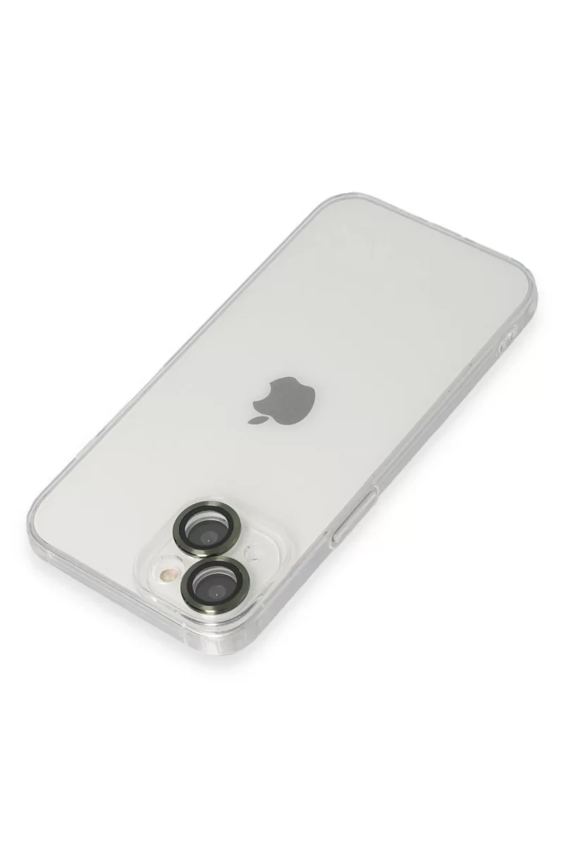 Newface Apple iPhone 14 Kılıf Luko Lens Silikon - Yeşil