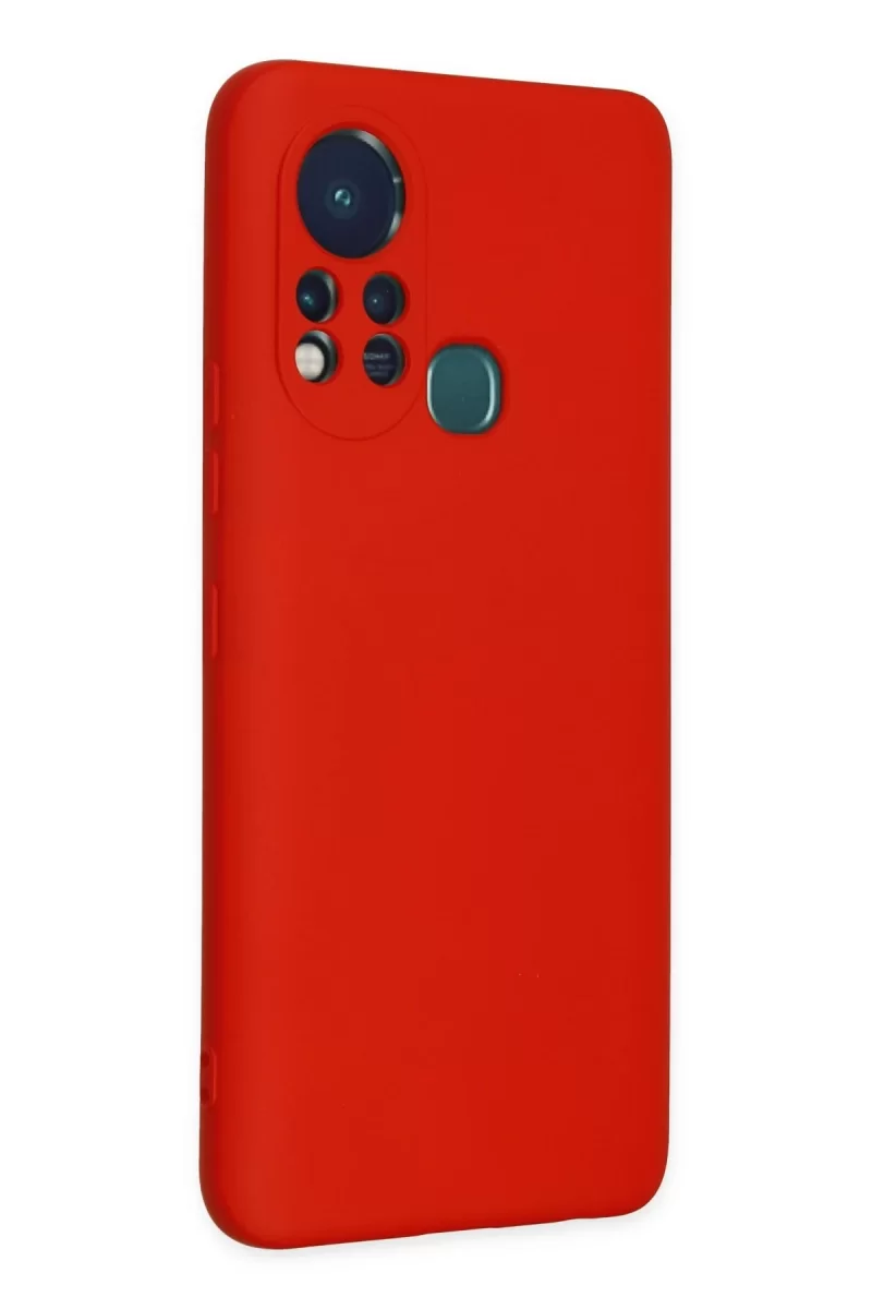 Newface İnfinix Hot 11s Kılıf Nano içi Kadife Silikon - Kırmızı