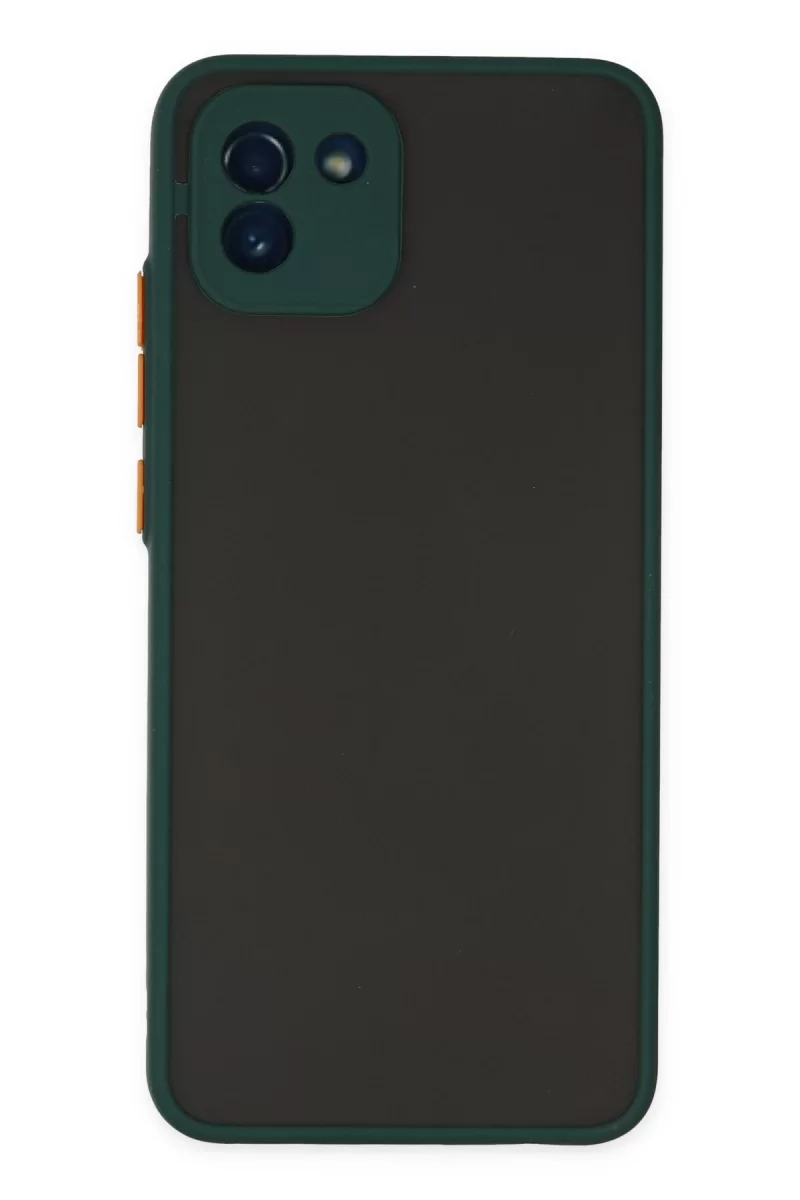 Newface Samsung Galaxy A03 Kılıf Montreal Silikon Kapak - Yeşil