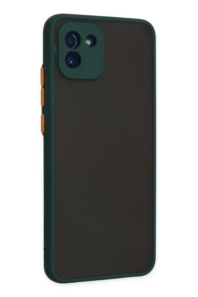 Newface Samsung Galaxy A03 Kılıf Montreal Silikon Kapak - Yeşil