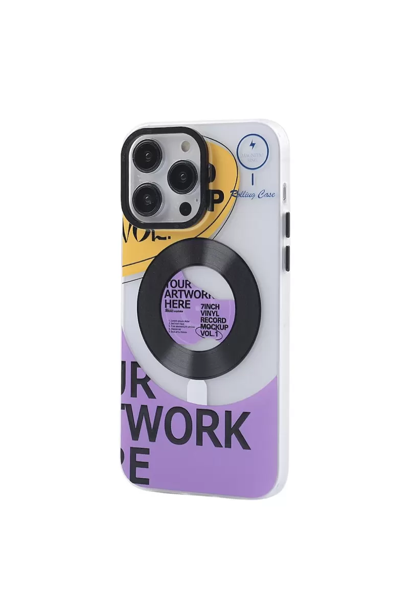 Newface Apple iPhone 13 Pro Kılıf Apollo Magneticsafe Desenli Kapak - Apollo Şeffaf - 6