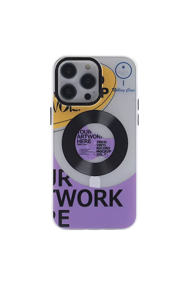 Newface Apple iPhone 13 Pro Kılıf Apollo Magneticsafe Desenli Kapak - Apollo Şeffaf - 6