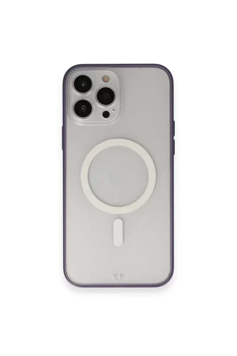 Newface Apple iPhone 14 Pro Max Kılıf Grand Magneticsafe Kapak - Mor