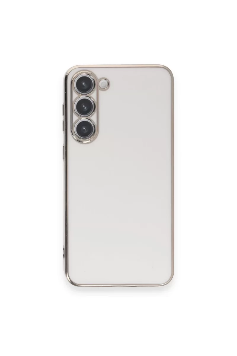 Newface Samsung Galaxy S23 Plus Kılıf Volet Silikon - Beyaz