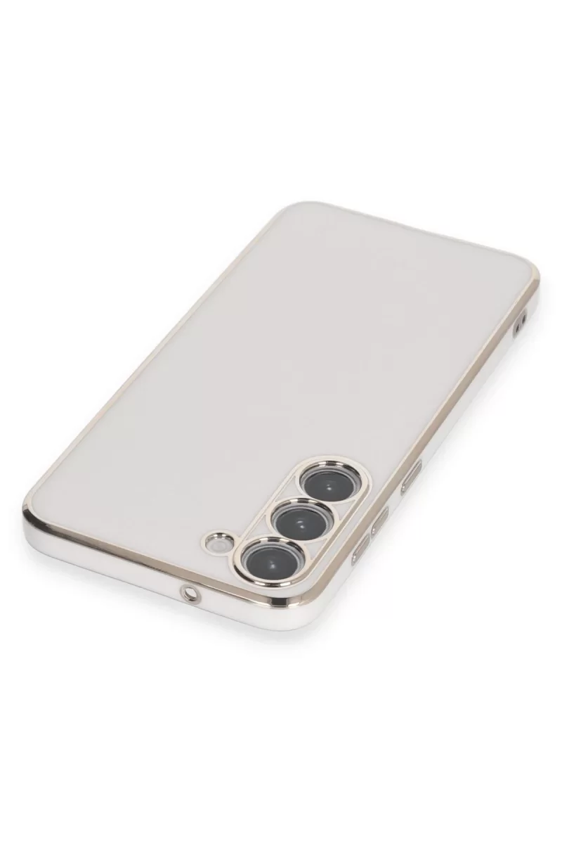 Newface Samsung Galaxy S23 Plus Kılıf Volet Silikon - Beyaz