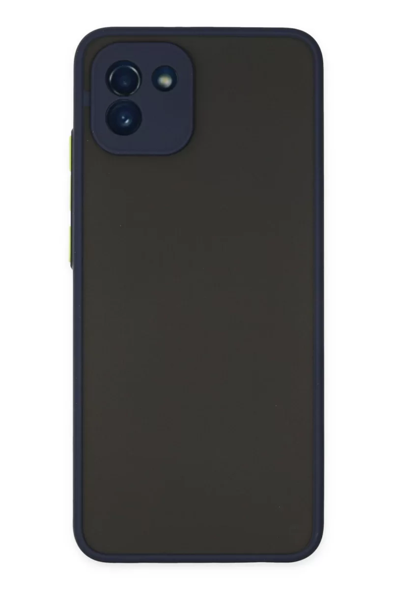 Newface Samsung Galaxy A03 Kılıf Montreal Silikon Kapak - Lacivert