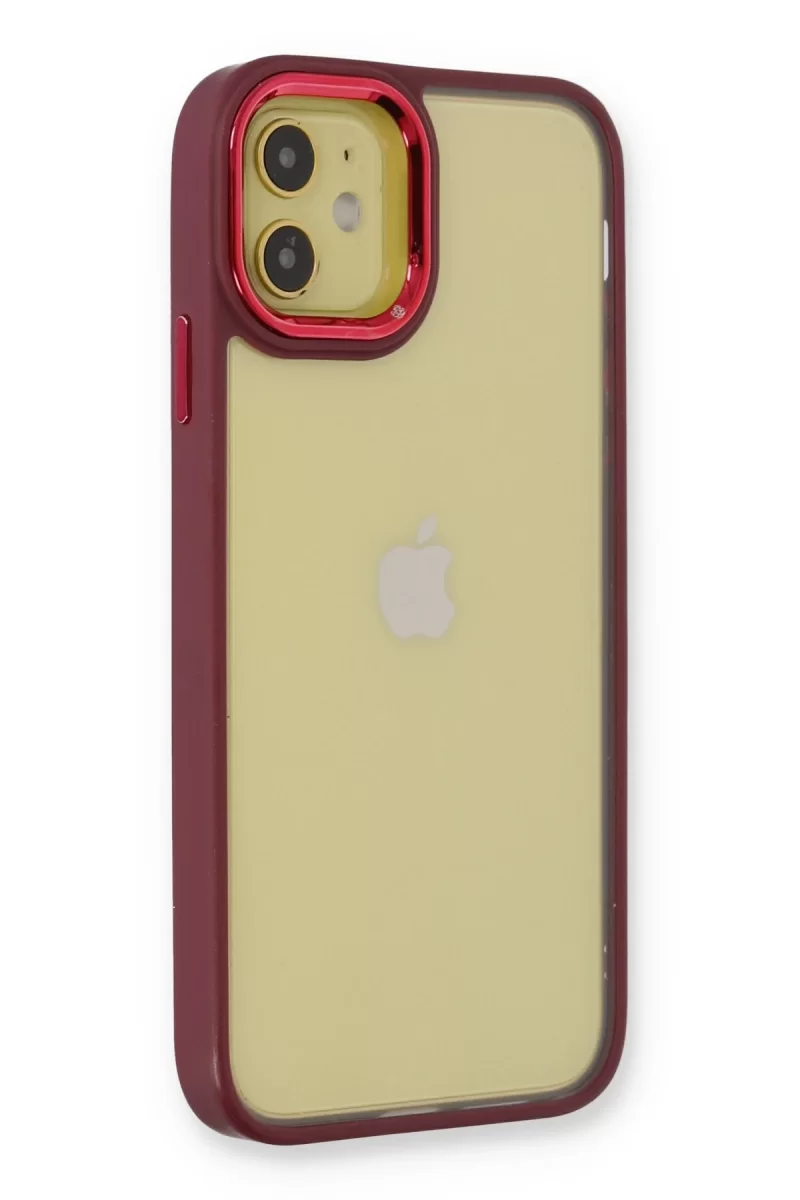 Newface Apple iPhone 12 Kılıf Dora Kapak - Kırmızı