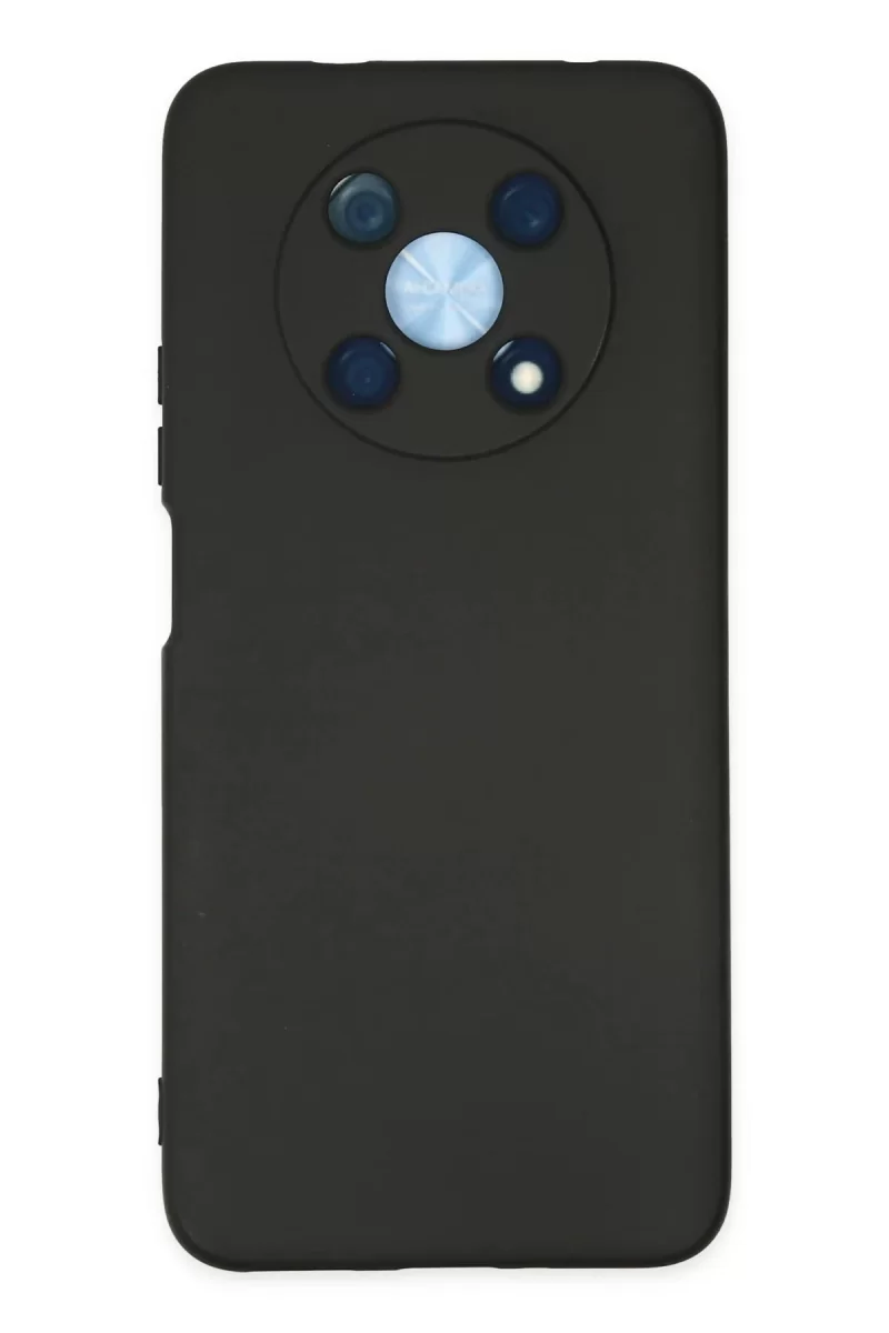 Newface Huawei Nova Y90 Kılıf Nano içi Kadife Silikon - Siyah